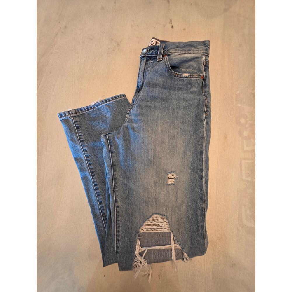 Daze Women's Distressed High Rise Denim Jeans SZ 28